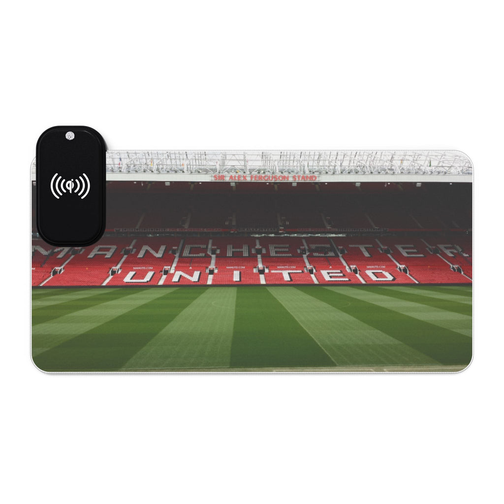 Old Trafford(Sir Alex Stand) LED Gaming Mouse Pad, Wireless Charging