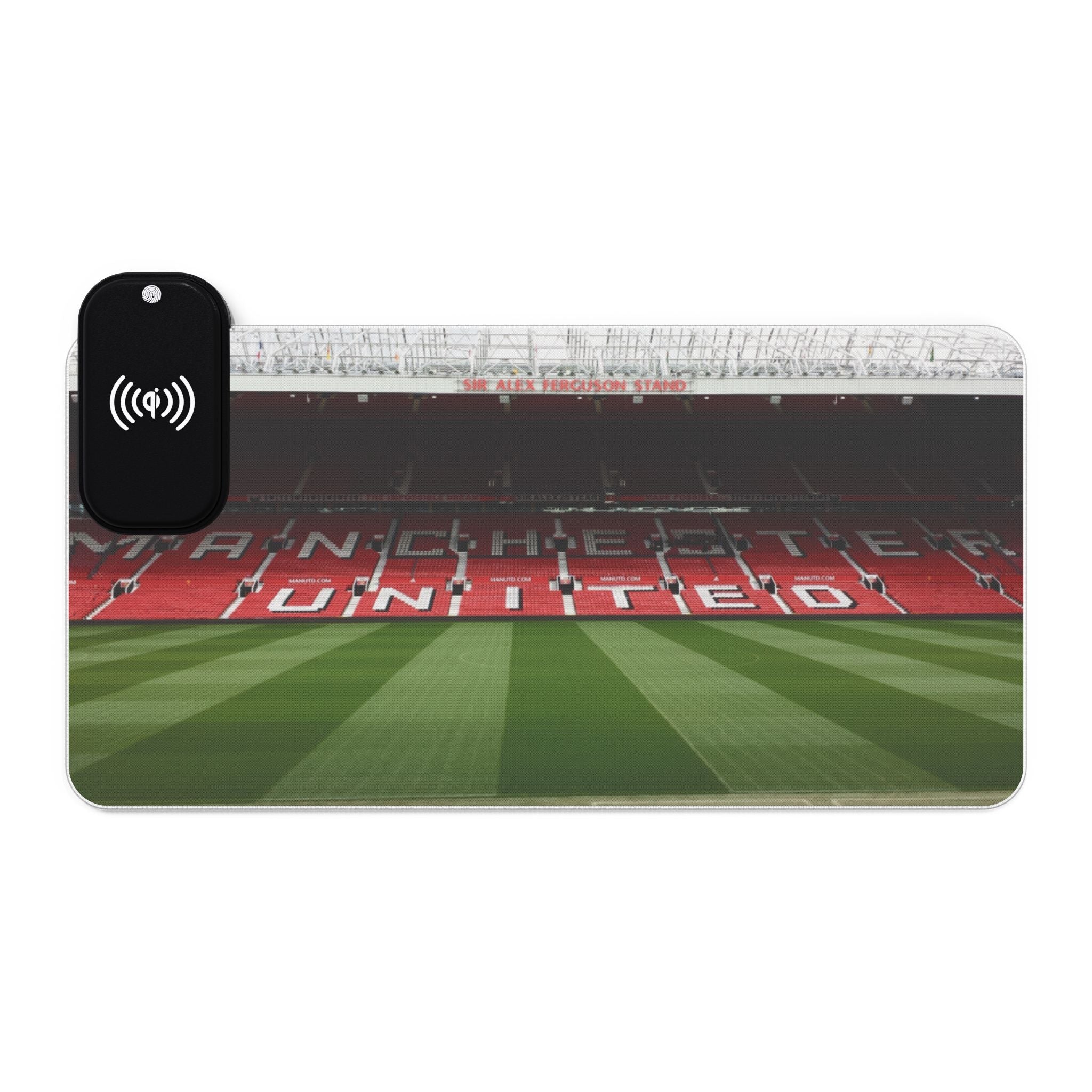 Old Trafford(Sir Alex Stand) LED Gaming Mouse Pad, Wireless Charging