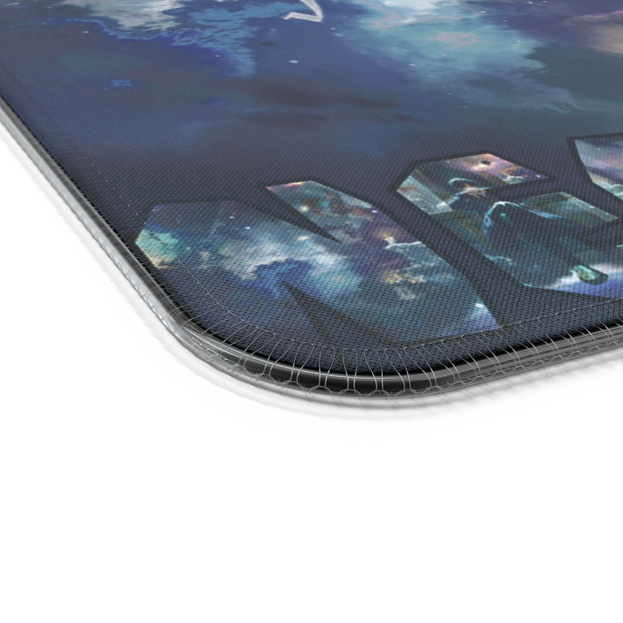 LED RGB Gaming Mouse Pad with Wireless Charger — Cosmic Throne Design